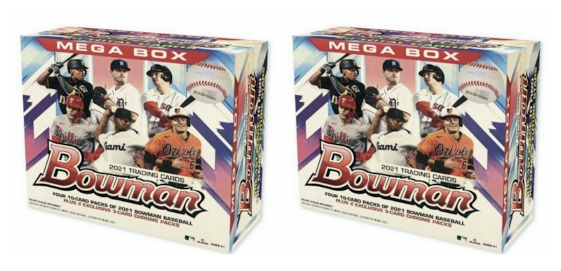 2021 Bowman Baseball Mega Box 2x Lot