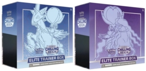 Pokémon TCG Sword & Shield Chilling Reign Elite Trainer Box Ice Rider Calyrex/Shadow Rider Calyrex 2x Bundle