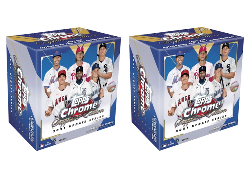 2021 Topps Chrome Update Sapphire Edition Baseball Box 2x Lot