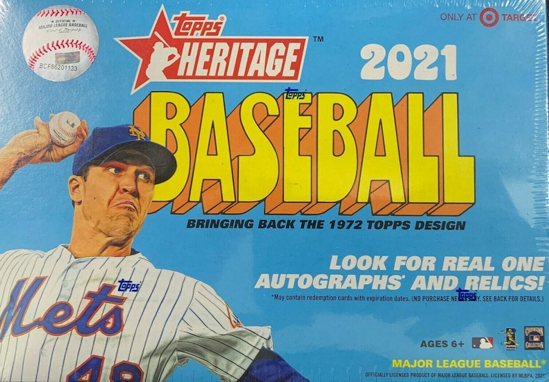 2021 Topps Heritage Baseball Target Mega Box