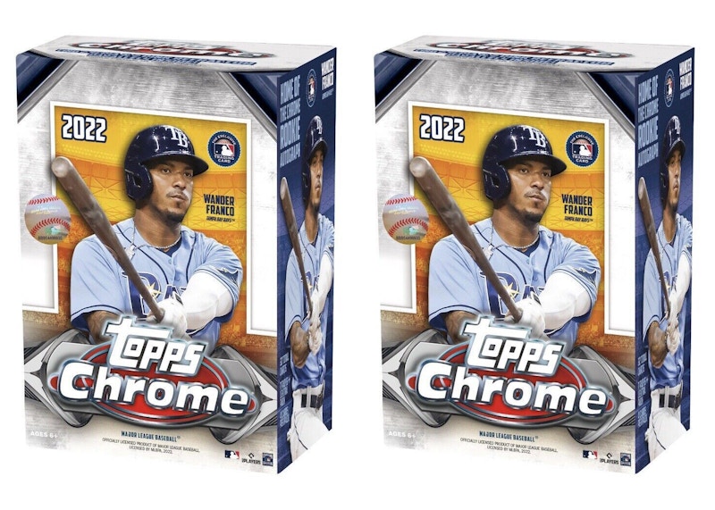 2022 Topps Chrome Baseball Blaster Box 2x Lot