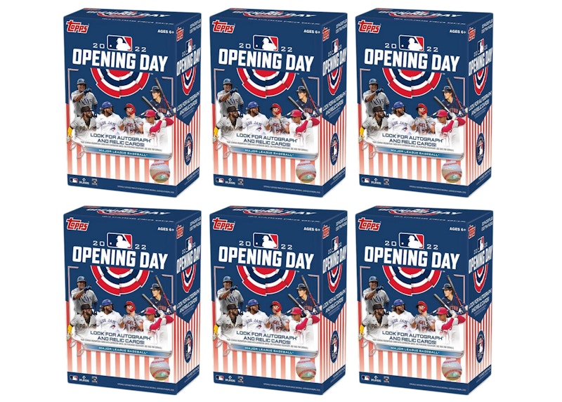 2022 Topps Opening Day Baseball Blaster Box 6x Lot