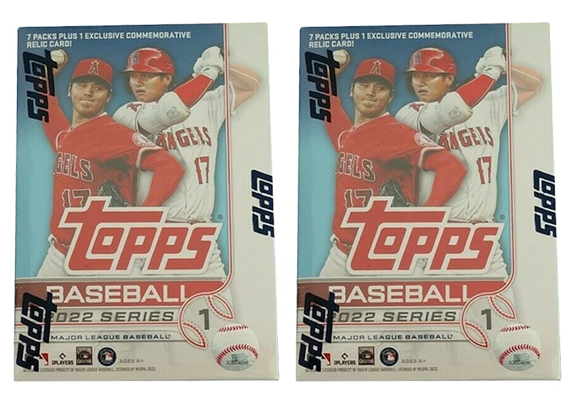 2022 Topps Series 1 Baseball Blaster Box 2x Lot