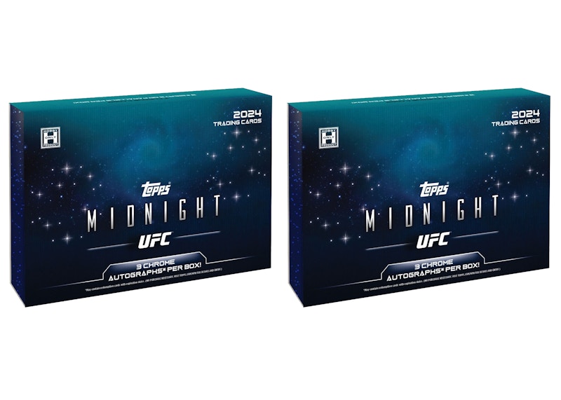 2024 Topps Midnight UFC Hobby Box 2x Lot