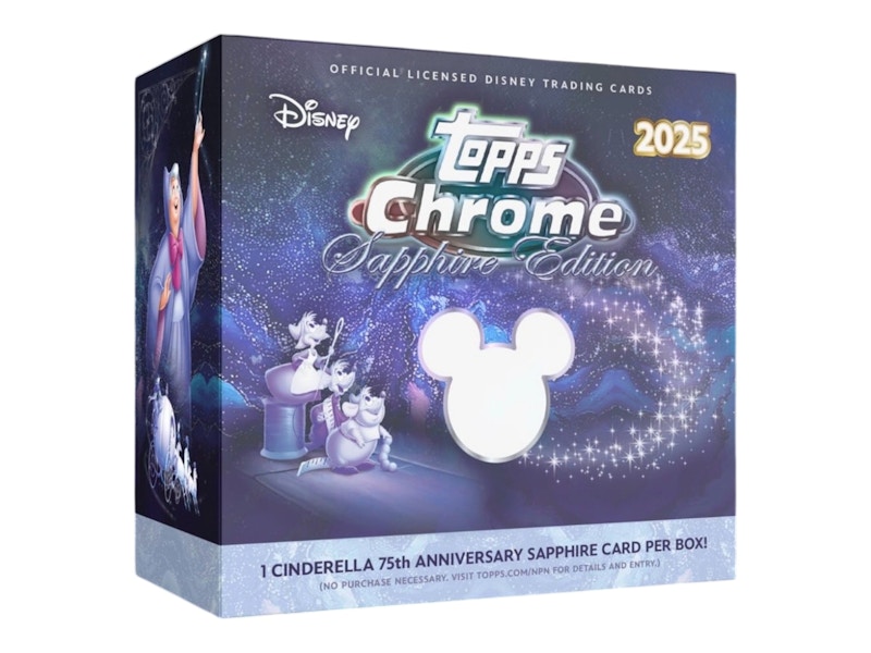 2025 Disney Topps Chrome Sapphire Edition Box