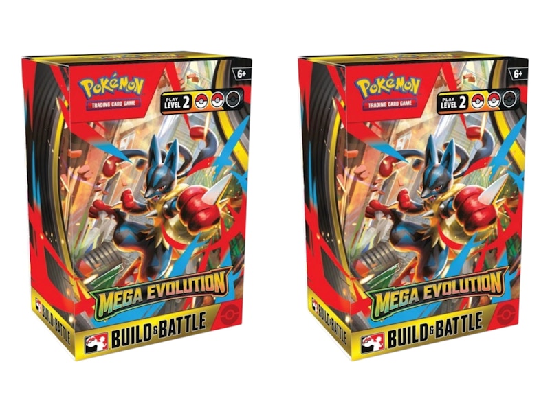 2025 Pokémon Mega Evolution Build & Battle Display Box 2x Lot
