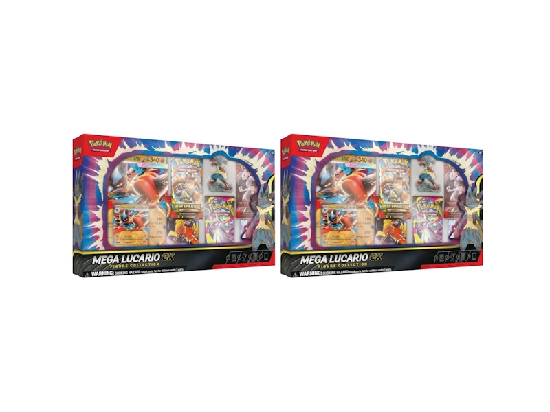 2025 Pokémon Mega Evolution Mega Lucario ex Figure Collection Box 2x Lot