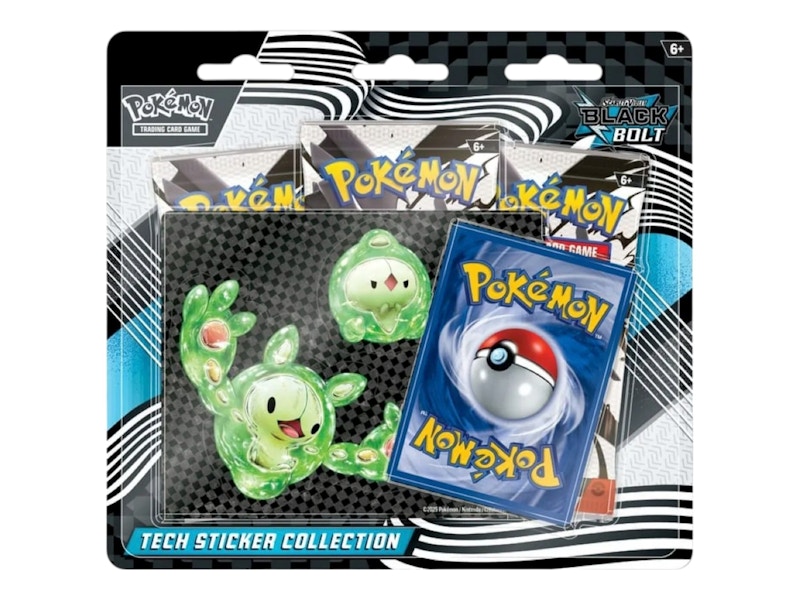 2025 Pokémon Scarlet & Violet Bolt Tech Sticker Collection Blister Pack