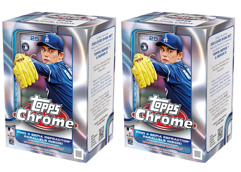2025 Topps Chrome Baseball Value Box 2x Lot