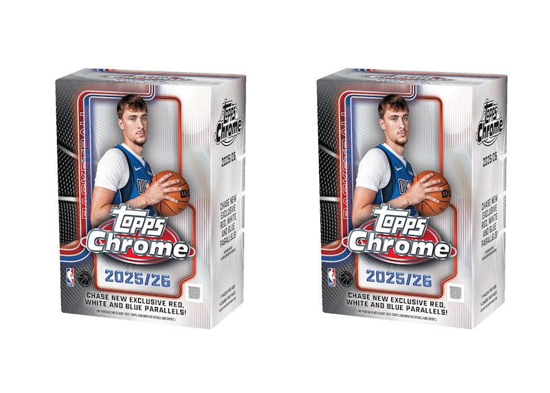 2025-26 Topps Chrome Basketball Value Box 2x Lot