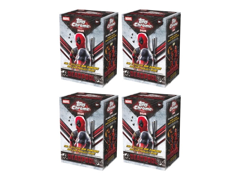 2025 Topps Chrome Deadpool Value Box 4x Lot