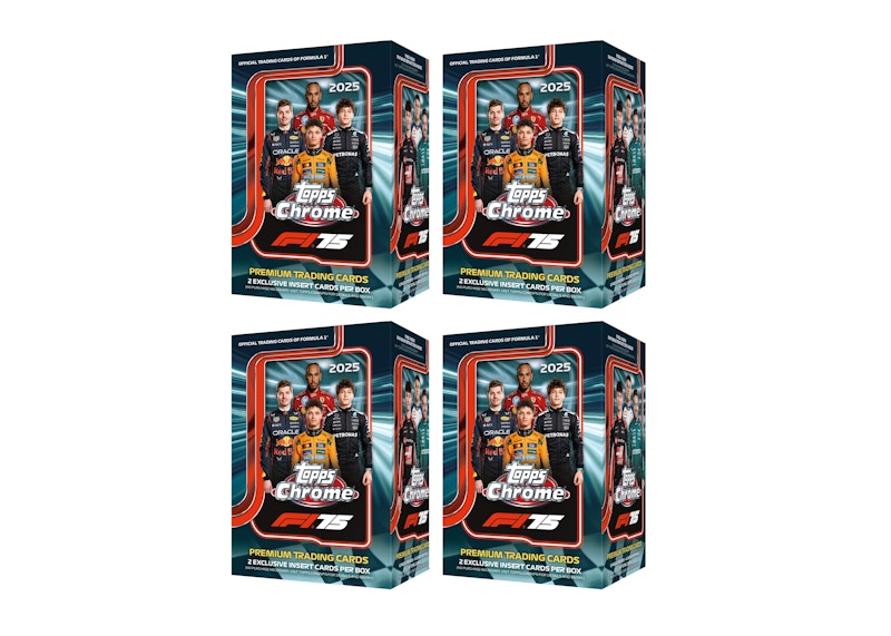 2025 Topps Chrome Formula 1 Blaster Box 4x Lot