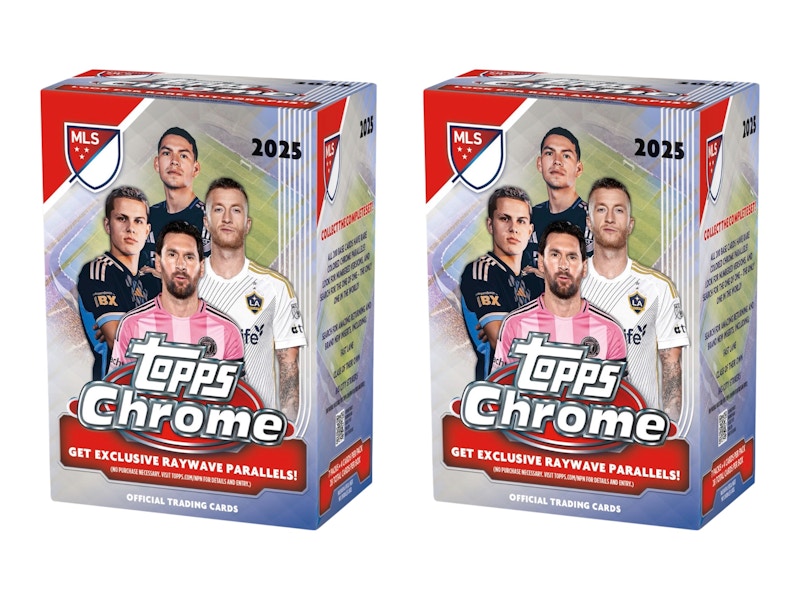 2025 Topps Chrome MLS Blaster Box 2x Lot