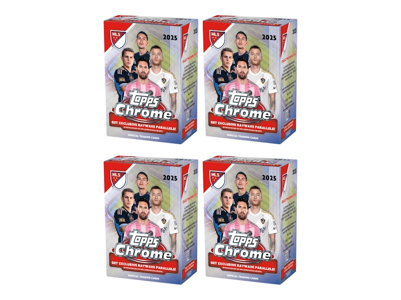 2025 Topps Chrome MLS Blaster Box 4x Lot