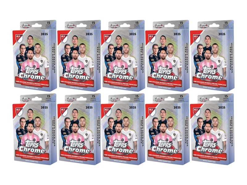 2025 Topps Chrome MLS Hanger Box 10x Lot