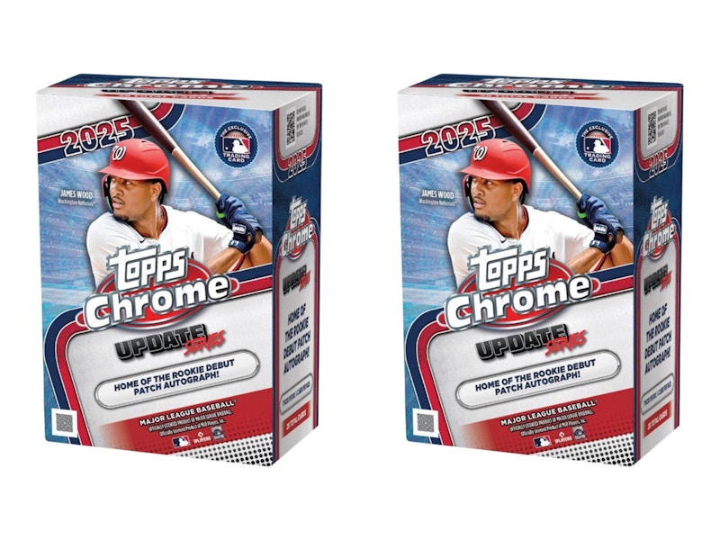 2025 Topps Chrome Update Series Baseball Blaster Box 2x Lot