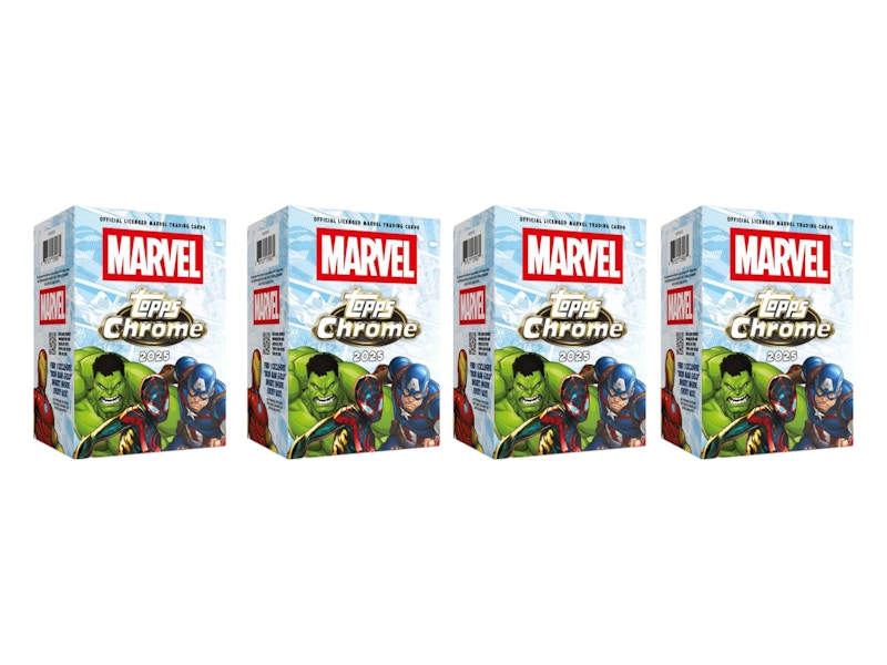 2025 Topps Marvel Comics Chrome Value Box 4x Lot