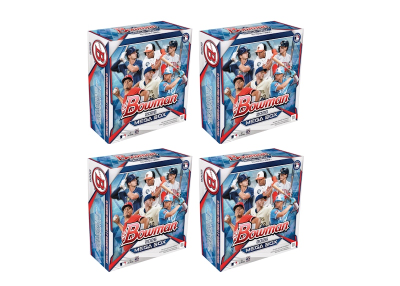 2026 Bowman Baseball Mega Box 4x Lot