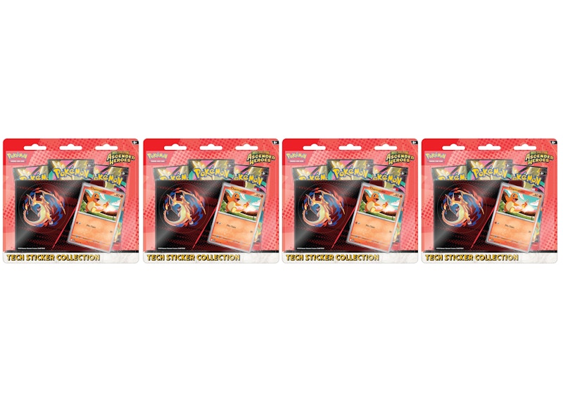 2026 Pokémon Mega Evolution Ascended Heroes Charmander Tech Sticker Collection 4x Lot