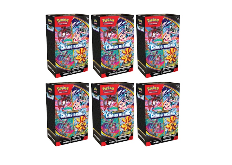 2026 Pokémon Mega Evolution Chaos Rising Booster Bundle 6x Lot