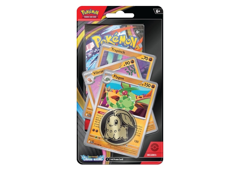 2026 Pokémon Mega Evolution Chaos Rising Flygon 3 Pack Blister