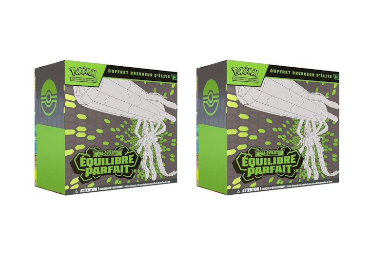 2026 Pokémon Mega Evolution Equilibre Parfait Elite Trainer Box French Version 2x Lot
