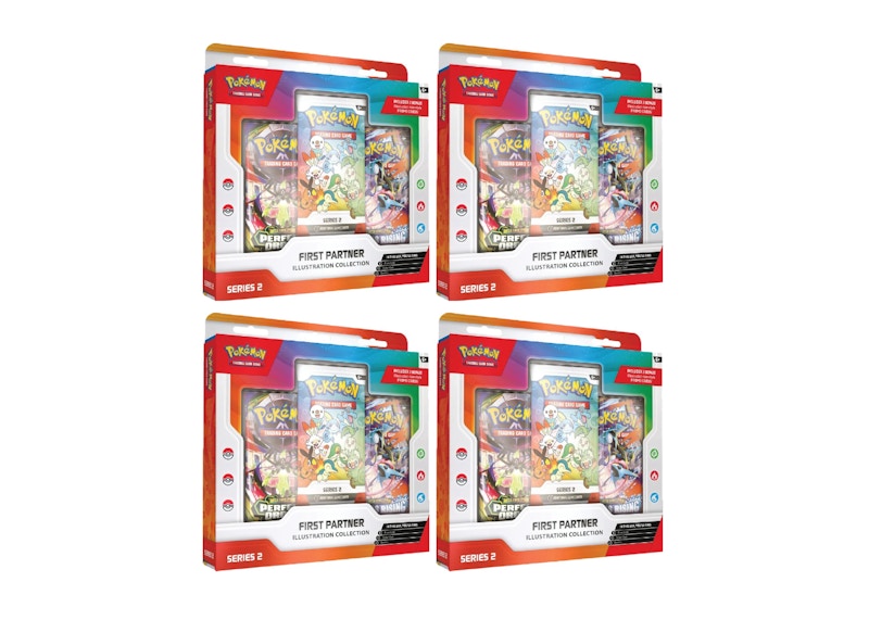 2026 Pokémon Mega Evolution First Partner Illustration Collection Series 2 4x Lot