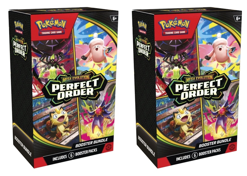 2026 Pokémon Mega Evolution Perfect Order Booster Bundle 2x Lot
