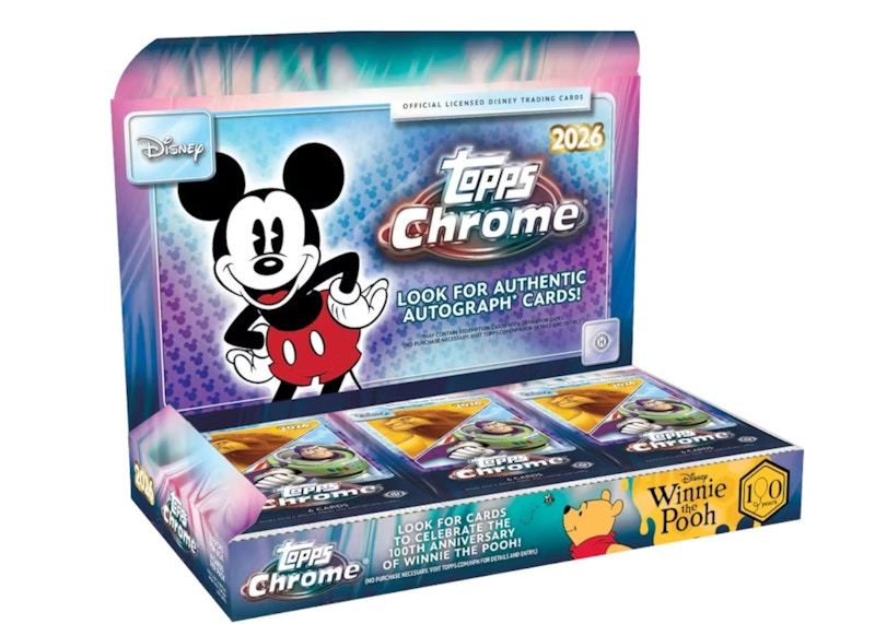 2026 Topps Chrome Disney Hobby Box