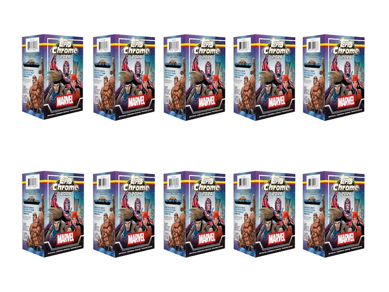 2026 Topps Chrome Marvel Comics Value Box 10x Lot