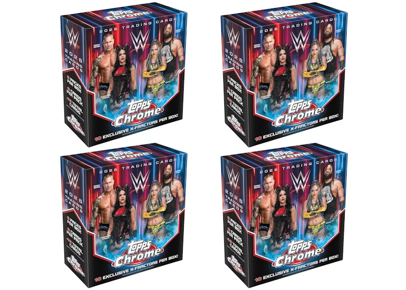 2026 Topps Chrome WWE Mega Box 4x Lot