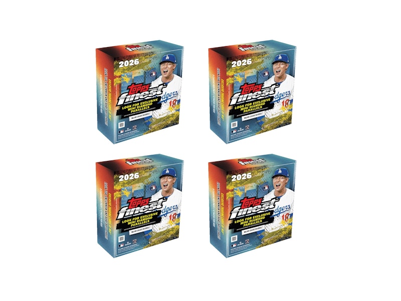 2026 Topps Finest Baseball Mega Box 4x Lot