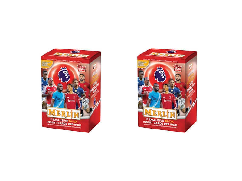 2026 Topps Merlin Premier League Value Box 2x Lot