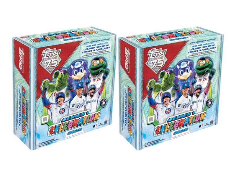2026 Topps Series 1 Baseball Celebration Mega Box 2x Lot