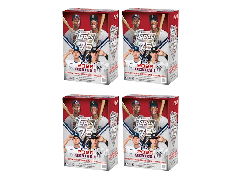 2026 Topps Series 1 Baseball Value Box 4x Lot
