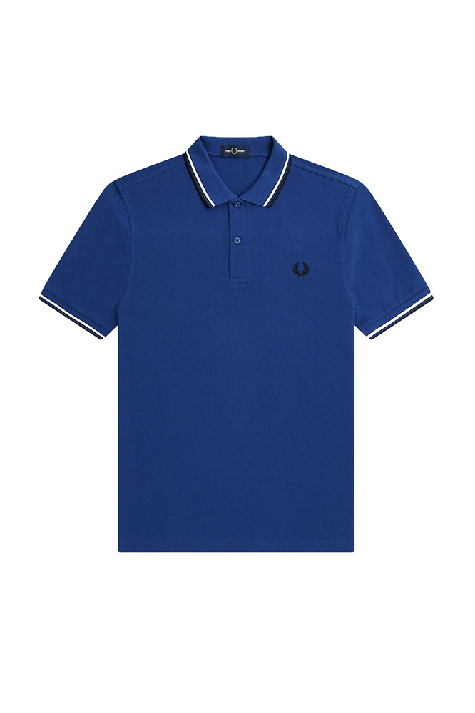 Fred Perry Twin Tipped Polo Heren Blauw