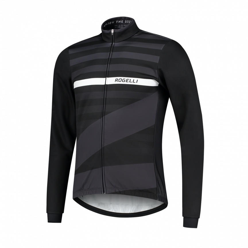 Rogelli Stripe Fietsjas Heren Zwart