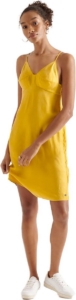 Superdry Cupro Cami Jurk S Vrouw Geel