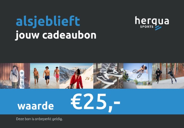 Herqua Cadeaubon 00 euro Cadaeubon Blauw
