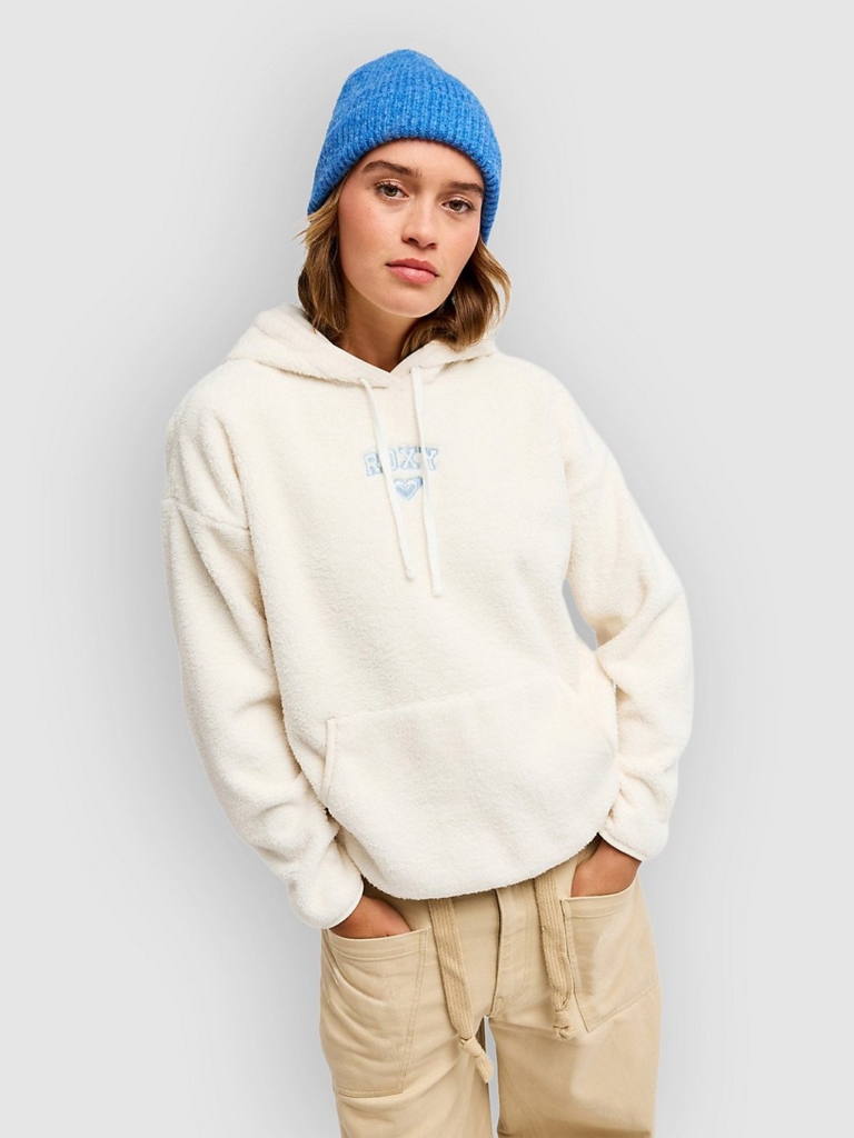 Roxy Cool Calling Fleece Hoodie Egret