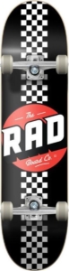 RAD Checker Stripe Progressive Compleet Skateboard 8.0 Zwart