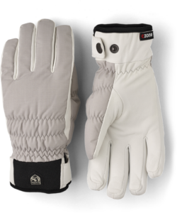 Hestra Luomi CZone Female – 5 finger Gris Clair
