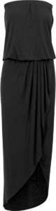 Urban Classics Viscose Bandeau Dames Maxi-jurk – 4XL Zwart