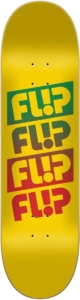 Flip Quatro faded Skateboard Deck 8.0 Geel