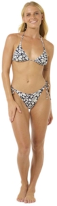 Rip Curl Las Flores Sliding Tri Bikini M Vrouw Blauw
