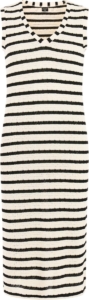Protest PRTExotic Midi-jurk Dames Normale pasvorm Mouwloos Crème Kitoffwhite