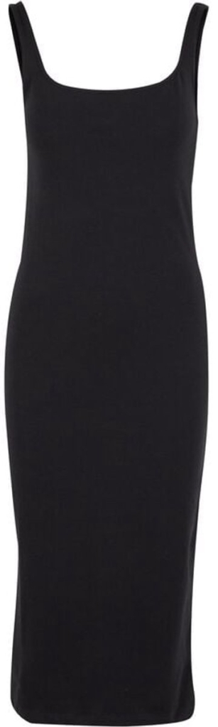 Urban Classics Basic Long Cotton Jersey Lange jurk XXL Zwart