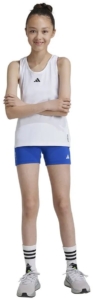 Adidas Techfit Korte Leggings 11-12 Years Meisjes Blauw