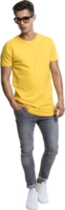Urban Classics Shaped Long Heren T-shirt S Geel