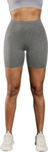 Nivard Biker Short Dames Korte Legging Lange Onderbroek Bikershort Met Pijpjes Grijs